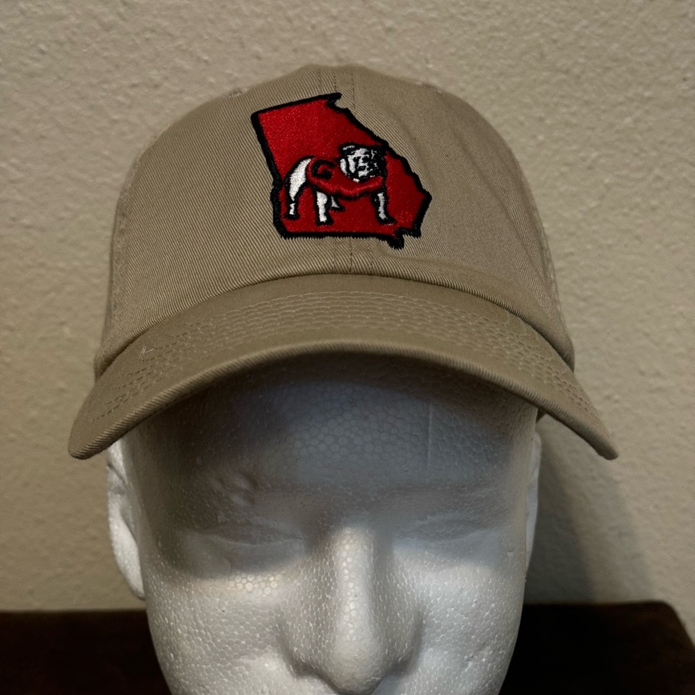 Fan Favorite Cap Men's NCAA Team Logo Adjustable Hat Tan Georgia Bulldogs - NEW